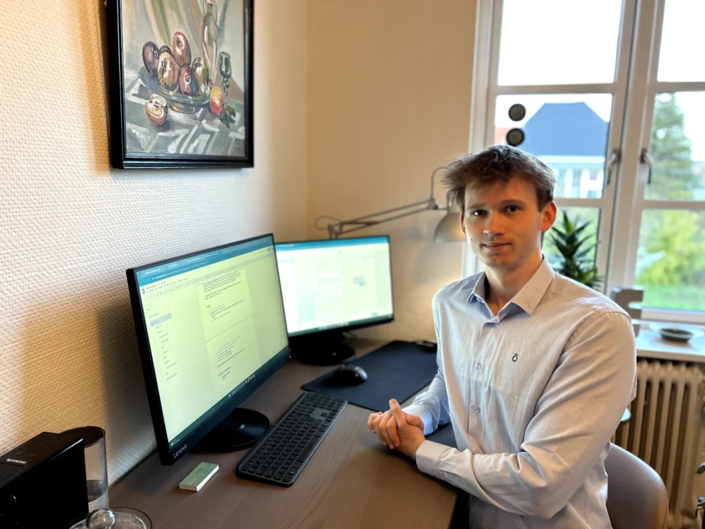 Laurits fra Vocua arbejder fra hjemmekontor.